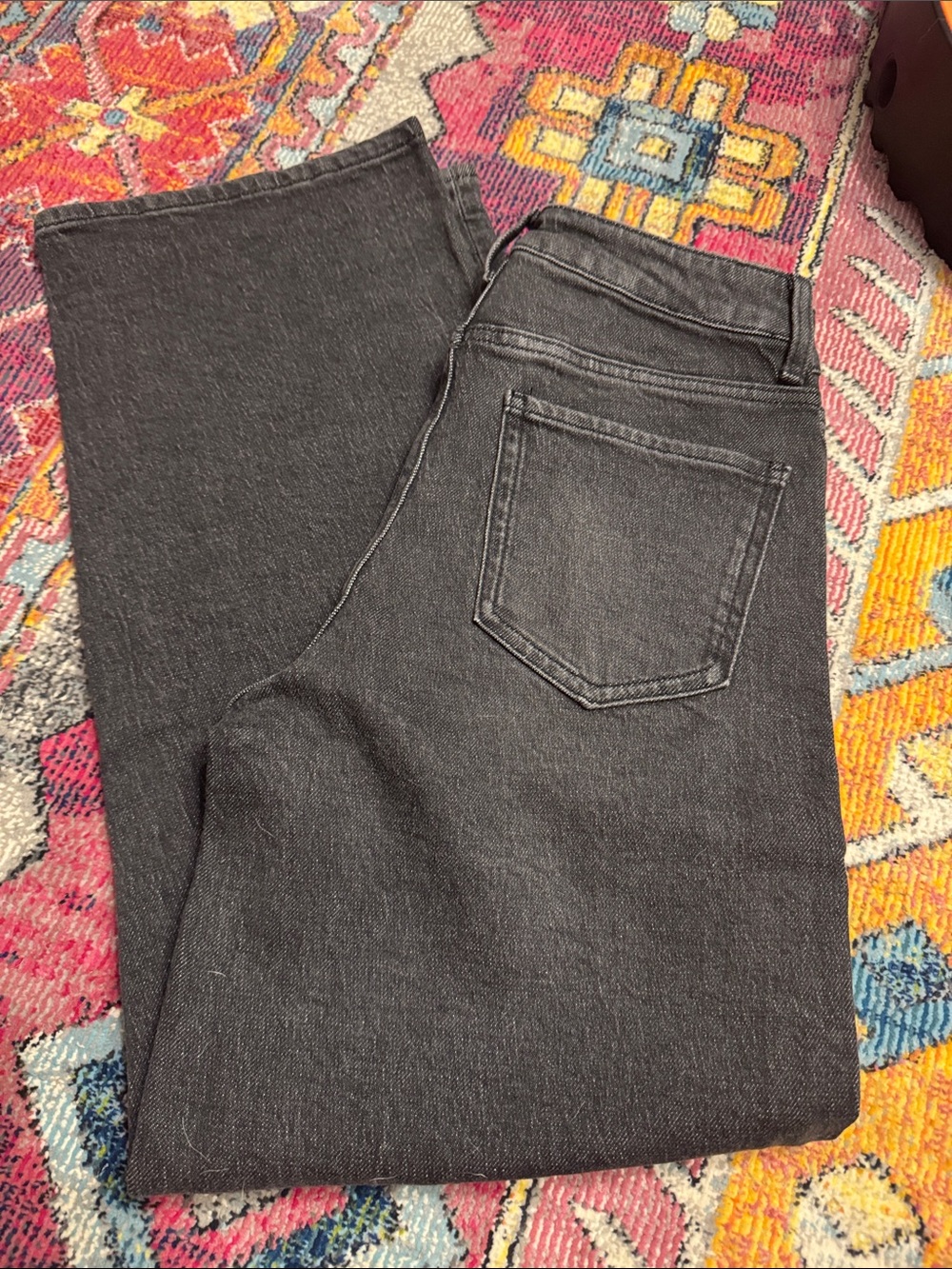 Quince Men's Straight Jeans in Charcoal Black